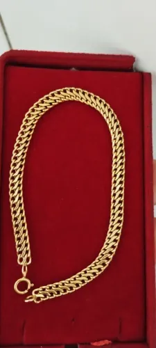 Duas pulseiras lindas modelo lacraia ouro 18k vendo ou troco valor da unidade 3.000