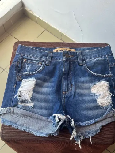 Short Jeans John John Feminino Tam 36 - Destroyed Original