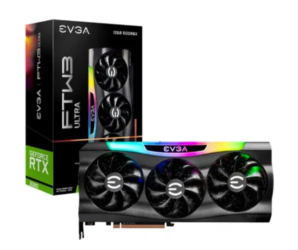 Placa de Video EVGA FTW3 ULTRA GAMING 12GB Nvidia GeForce RTX3080