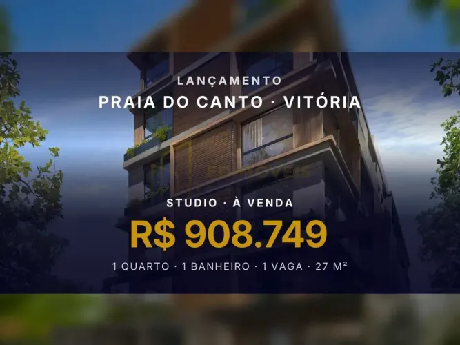 Estilo de vida premium: Studio Garden na Praia do Canto à sua espera!