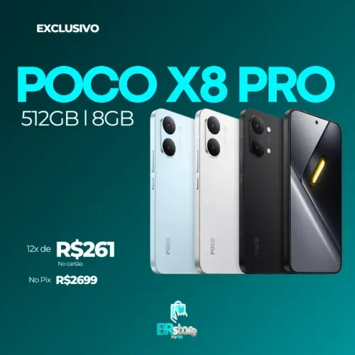 Xiaomi Poco X8 Pro 5G 512GB/8GB Imperdível! Versão Global + (Ac.Cartão)