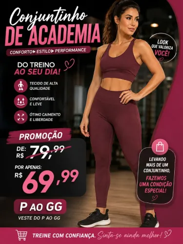 Conjuntinho de academia G ao Gg
