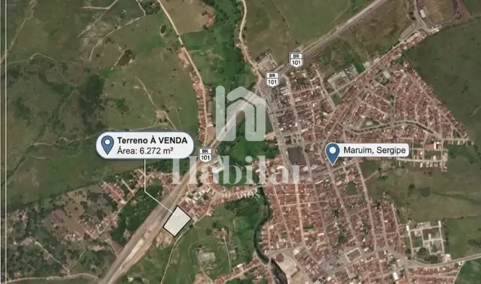 Terreno à venda, na BR 101, Maruim, SE. Na Beira da Pista. Ideal para Posto de combustívei