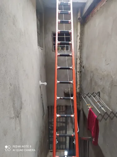 Escadas de mts11.80 de alumínio e fibra de carbono 