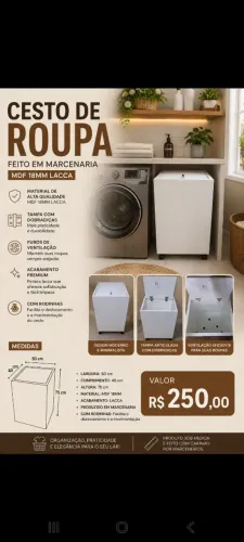 Cesto de roupa lacca
