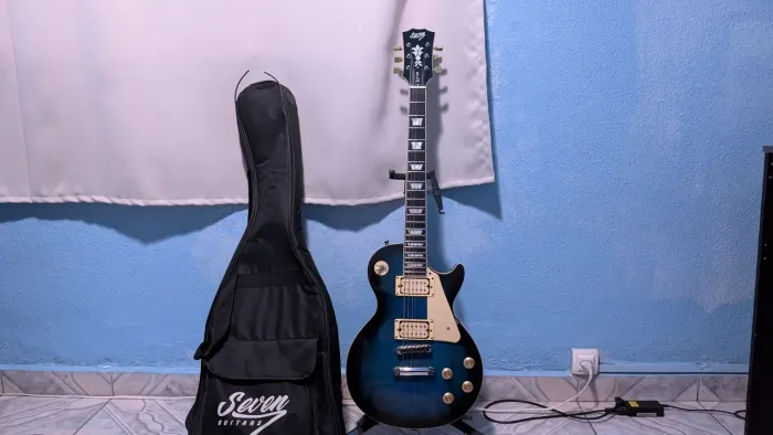 Guitarra Seven Les Paul SLP 770 BL Bluburst (modelo de primeiro lote)