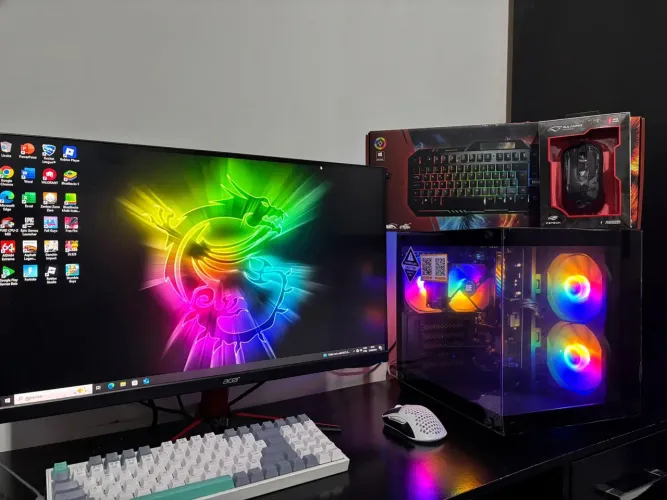 Pc Gamer COMBAT I7 COMPLETO Novo, Lacrado na Caixa