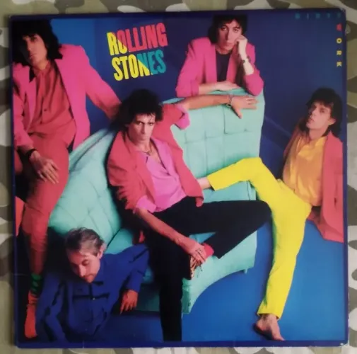 Vinil LP Rolling Stones - Dirty Work Com Encarte (1986) Classic Rock / Rock & Roll