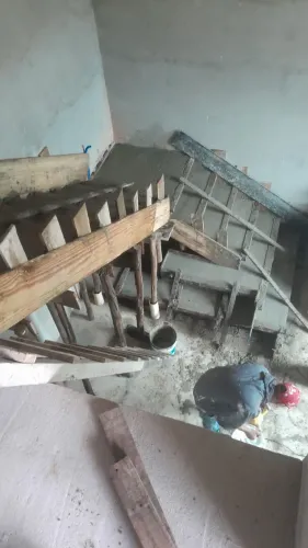 Escada em concreto 