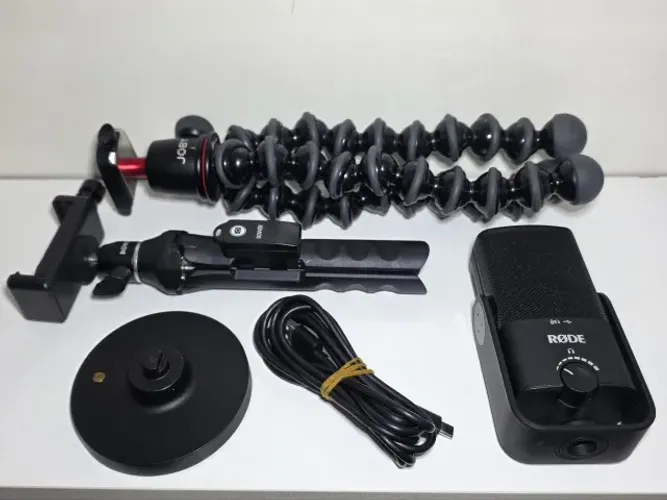 Kit Gravação: Microfone RODE NT-USB Mini + Tripé Joby 3K + Bower Multi-Pod 6 em 1