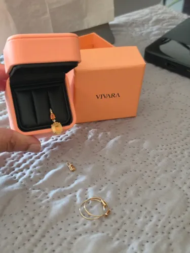 Pingente Vivara Reali em Ouro Amarelo 18k com Citrino, Opala de Fogo e Diamantes, 26mm
