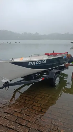 ? OPORTUNIDADE: Conjunto Barco Mogi Mirim Alumínio 4.80m + Carreta Rodoviária.