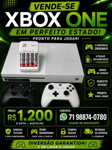 Vendo Xbox one em perfeito estado 