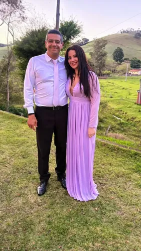 Vestido longo lilás