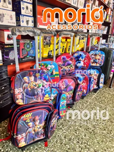 Mochila Escolar Infantil com Estojo e Lancheira