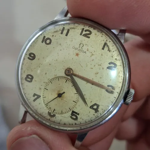 Relógio Omega "Jumbo" Vintage (37,5mm) - Calibre Lendário 30T2 PC - Aço Inox (1947)<br>