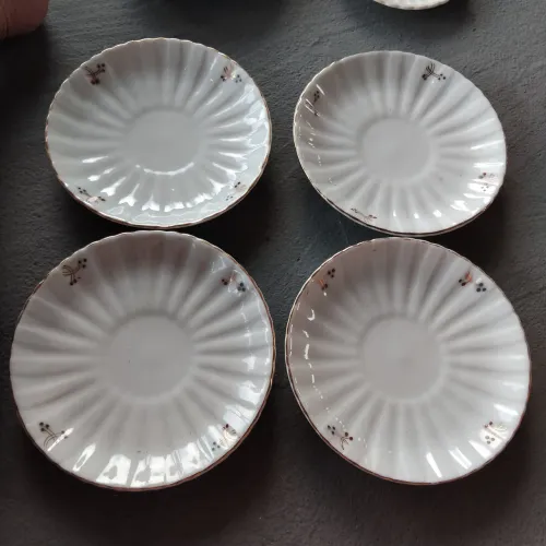 4 pires de chá Porcelana canelado São Pedro 