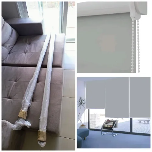 Cortinas Rolo Cinza