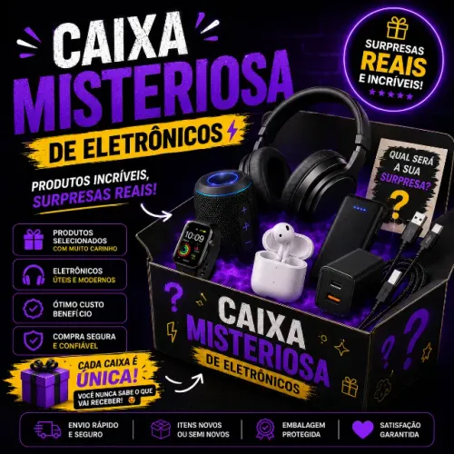 Mystery Box Eletrônicos - Produtos Novos e Lacrados