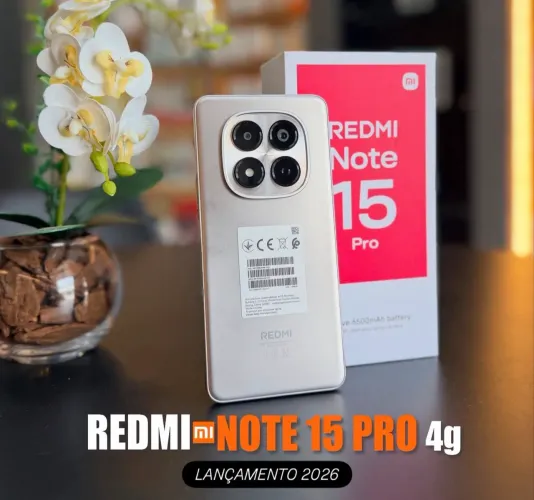 Celular Redmi Note 15 Pro 4G NFC 256GB/08GB Lacrado Global Capa Pelicula Entrega Gratis