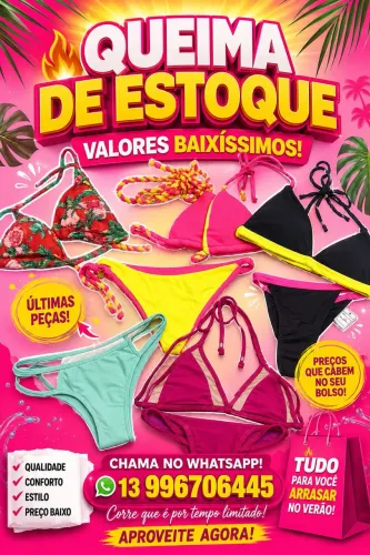 BIQUÍNIS PROMOÇÃO QUEIMA DE ESTOQUE