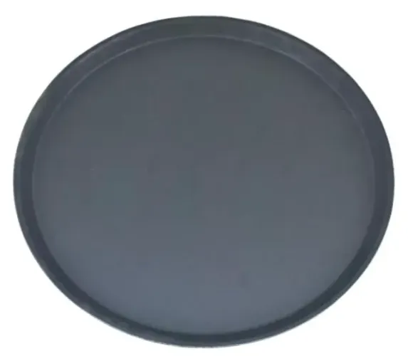 04 Bandejas Antiderrapante Redonda Plástico Para Servir Garçom 40cm