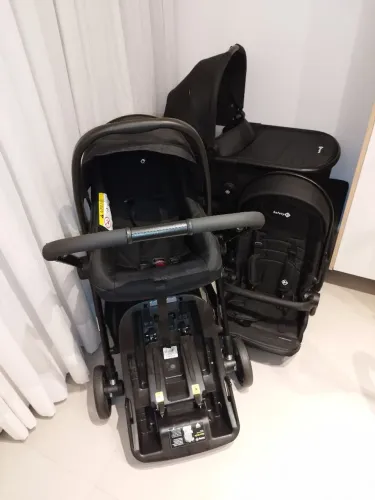 Carinho de bebê Safety 1st, Travel System Magnific, 5 em 1, full brack.