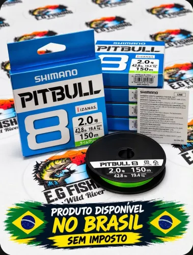 LINHA SHIMANO PITBULL 8X 2.0 1.5 1.2