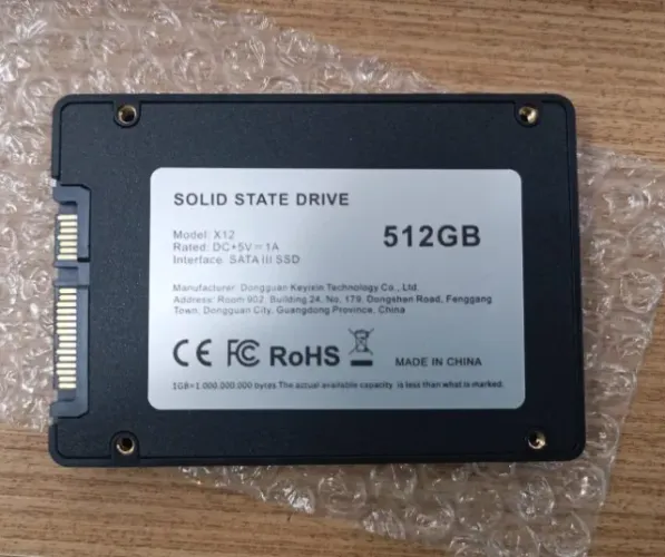 KOOTION X12 SSD SATA 512GB Unidade SSD SATA 3 de 2,5" para Laptop, PS4, PC e Desktop NOVO
