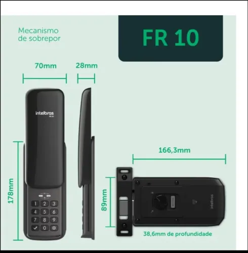 Fechadura eletrônica Intelbras 