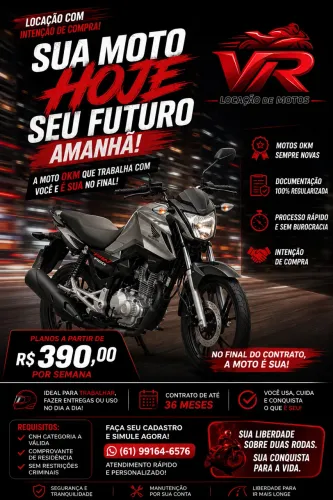 ? MOTOS 0KM PARA LOCAÇÃO | COM OPÇÃO DE COMPRA