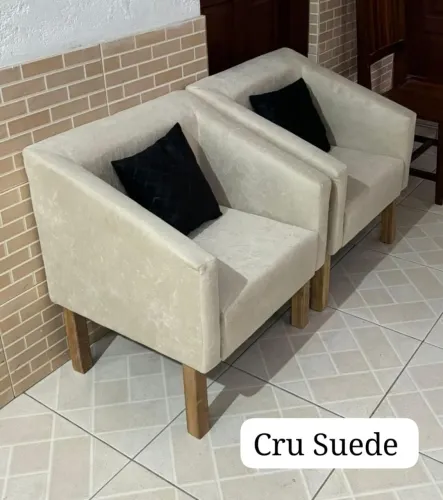 Poltronas Suede R$200.00 cada