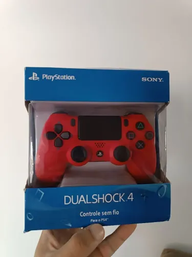 Controle Vermelho PS4 - Sem fio
