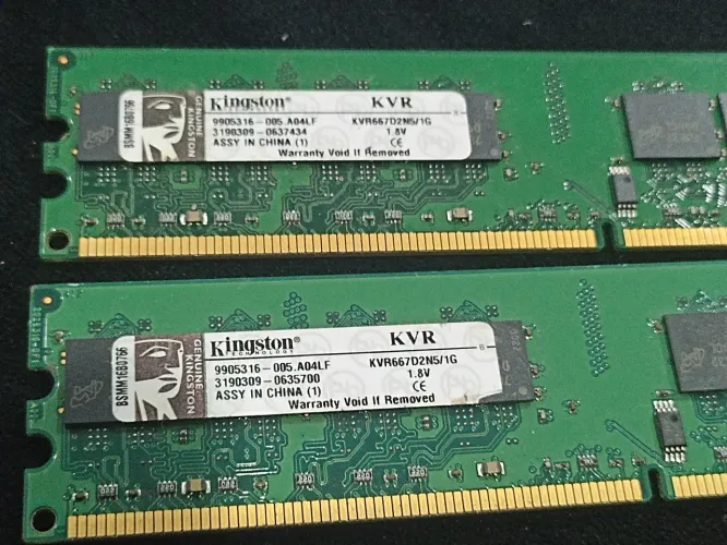 Pente de Memória Ram Kingston 1gb Ddr2 667mhz