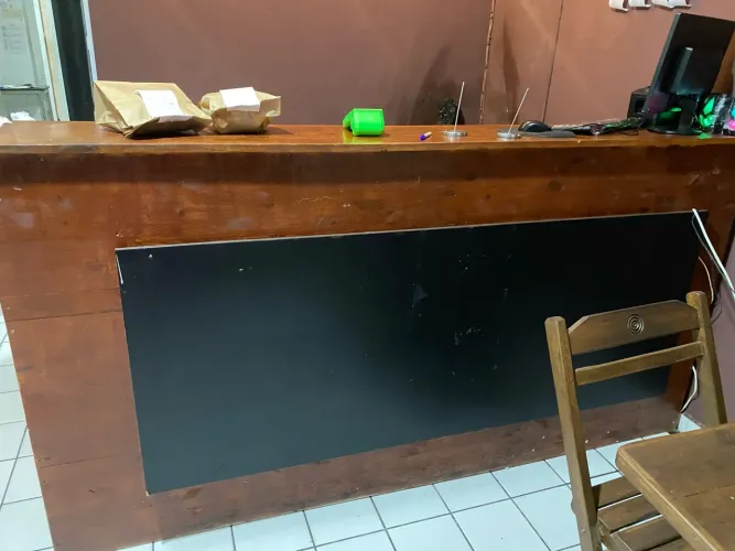 Balcão para restaurante