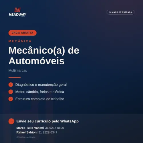 Mecânico(a) de Automóveis - Multimarcas