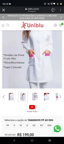 Vendo Jaleco Feminino