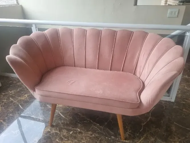 Conjunto Namoradeira Pétala + Poltrona Rosa Retrô - Excelente Estado