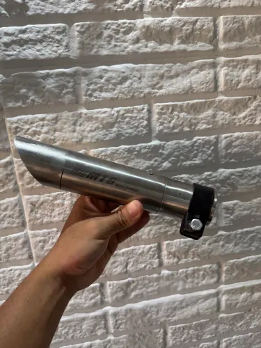 Ponteira moto universal aço inox marca mtg