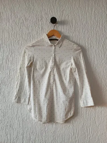 camisa zara branca feminina manga longa veste p