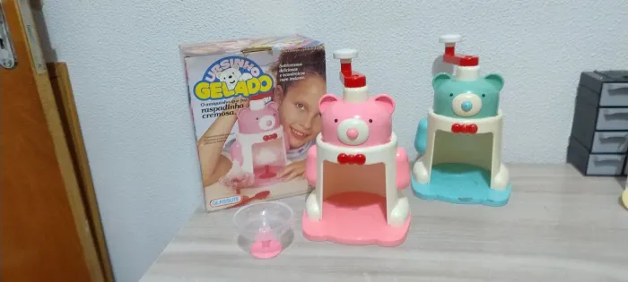 Ursinho Gelado Raspadinha - Glasslite - antigo anos 80