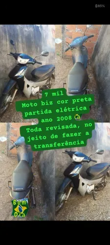 Vendo moto Honda biz 2008