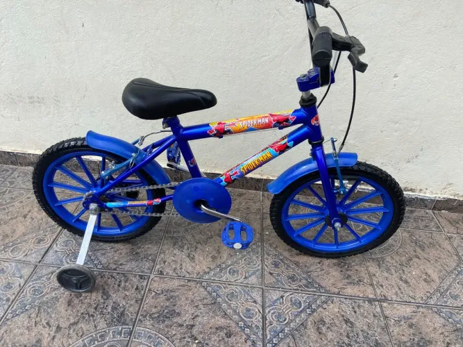 Bicicleta aro 16 infantil homem aranha pra criança de 03 a 06 anos!!