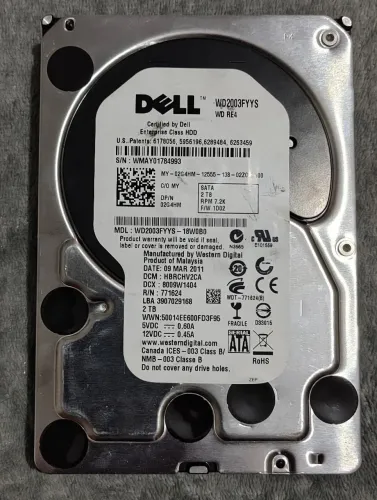 HD Dell 2 TB 3,5 para Servidor entreda SATA
