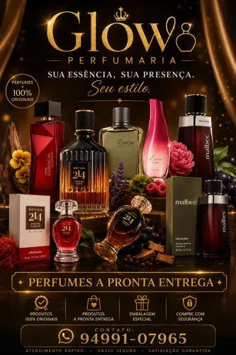 Glow perfumaria com flagrâncias especial, e com preço que cabe no seu bolso ?