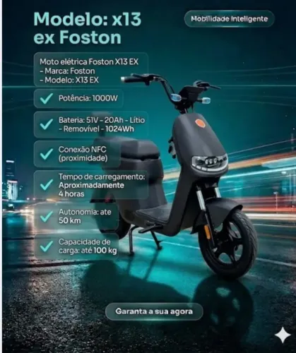 Scooter elétrica nova