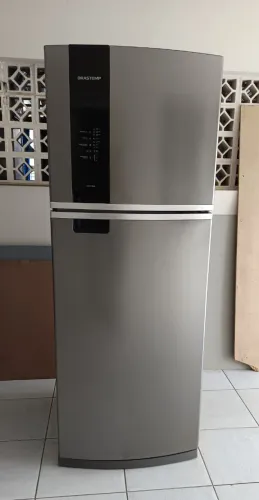 Geladeira BRASTEMP FrostFree Inox 462L 220V BRM56 - Semi Nova