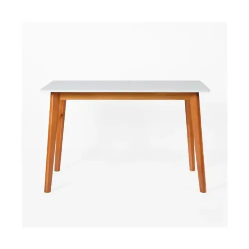 Mesa de Escritório Space 115cm Espresso Móveis Branco
