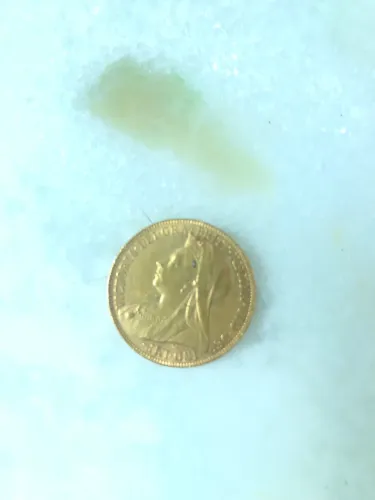 Libra esterlina de ouro ano de 1900