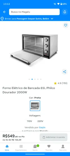 Forno elétrico 